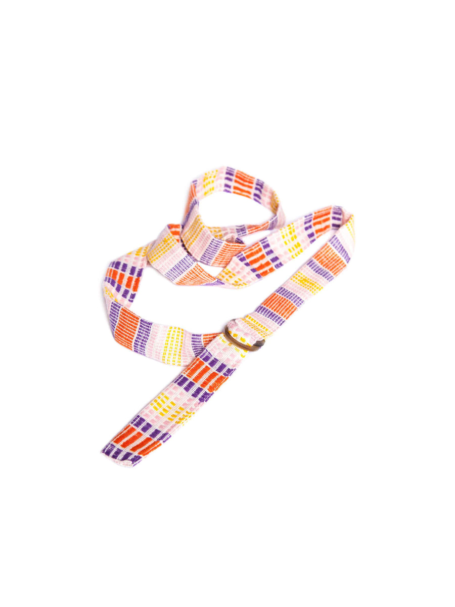 Releve Fashion Abury Multicolour Striped Cotton Belt Sustainable Ethical Fashion Brand Certified B Corp Positive Luxury Brands to Trust Butterfly Mark Positive Fashion Purchase with Purpose Shop for Good