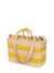 Raffia Summer Basket, Yellow / Natural