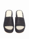 Releve Fashion Abury Raffia Summer Plateau Platform Sandals Black Sustainable Ethical Fashion Brand Certified B Corp Positive Luxury Brands to Trust Butterfly Mark Positive Fashion Purchase with Purpose Shop for Good
