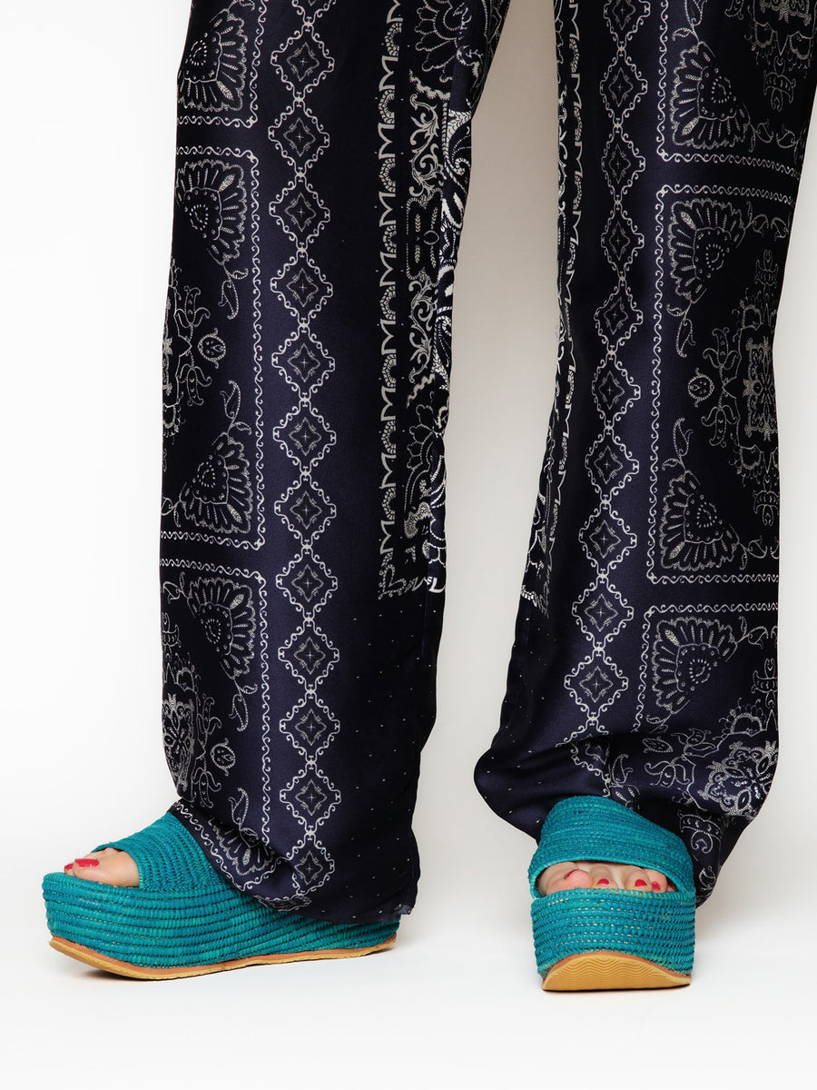 Releve Fashion Abury Raffia Summer Plateau Platform Sandals Turquoise Sustainable Ethical Fashion Brand Certified B Corp Positive Luxury Brands to Trust Butterfly Mark Positive Fashion Purchase with Purpose Shop for Good