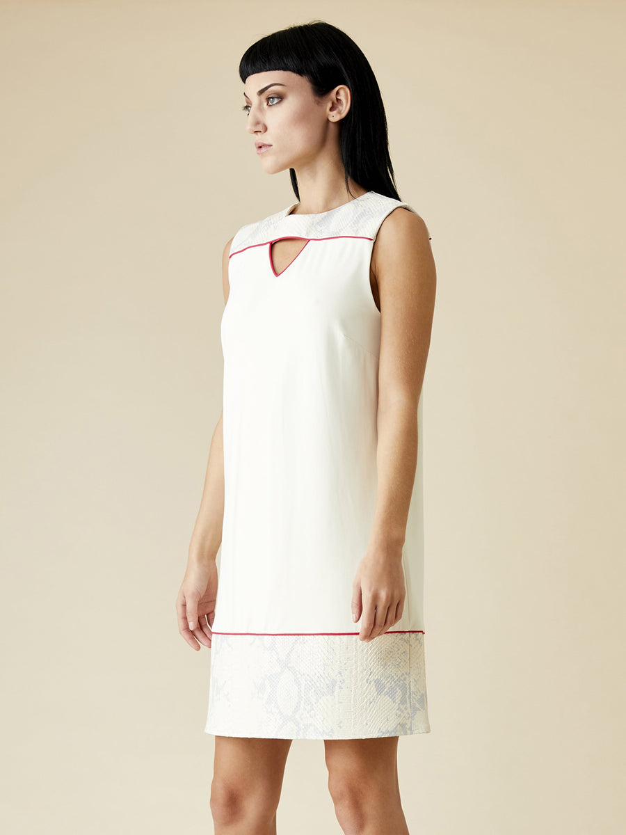 Ygritte Lightweight Jersey Dress, Ivory