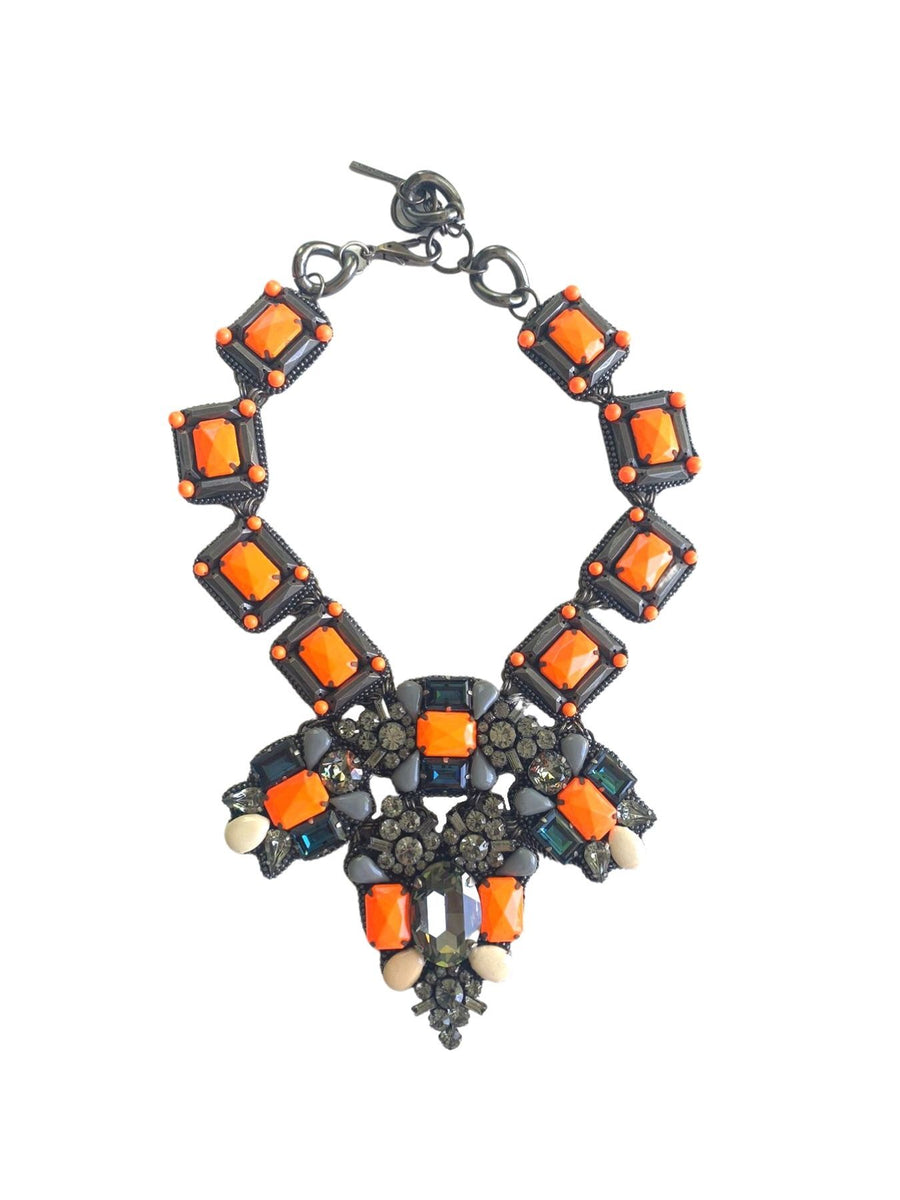 Epicentre 2.0 Necklace, Neon Orange