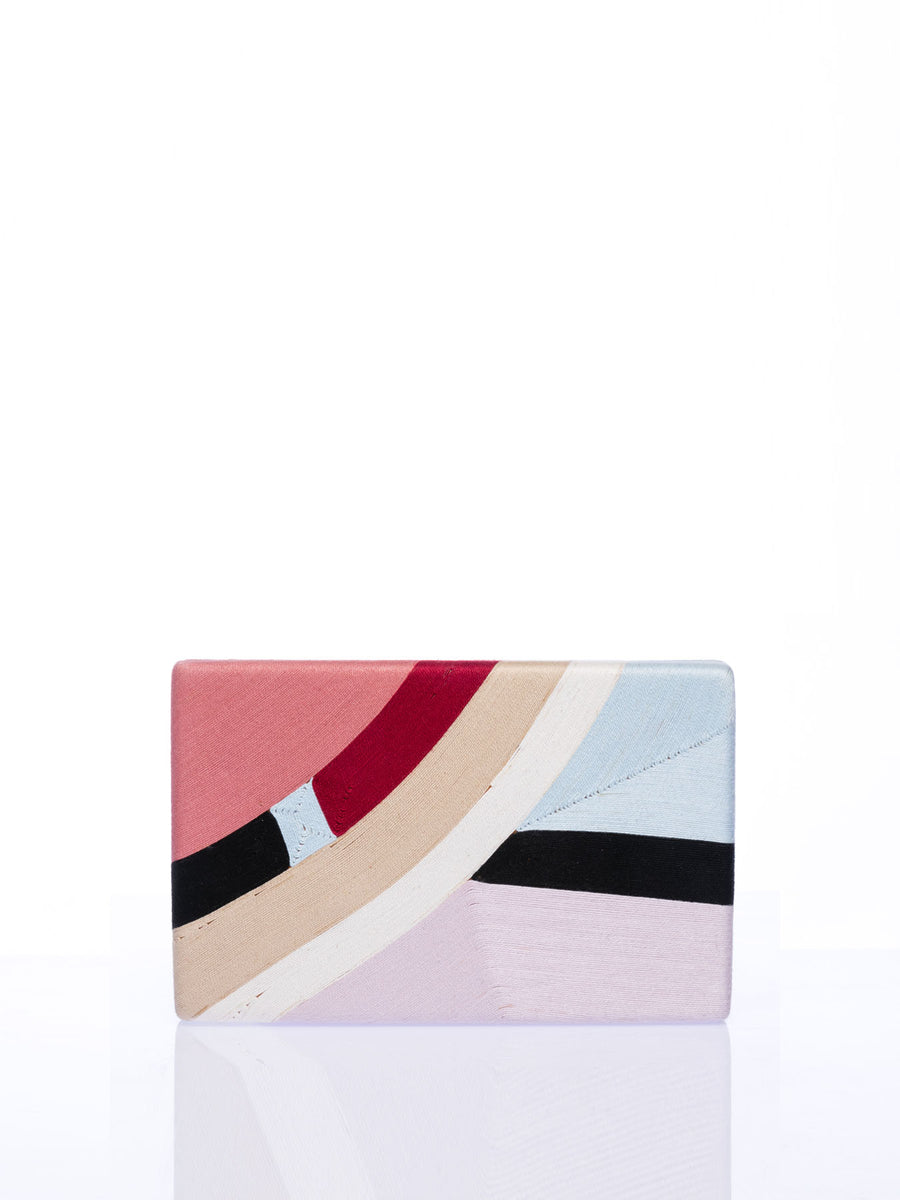 Releve Fashion Beatriz Pink Lavender Sky Blue Elio Clutch Bag Ethical Designers Sustainable Fashion Brands Artisanal Handmade Accessories Purchase with Purpose Shop for Good