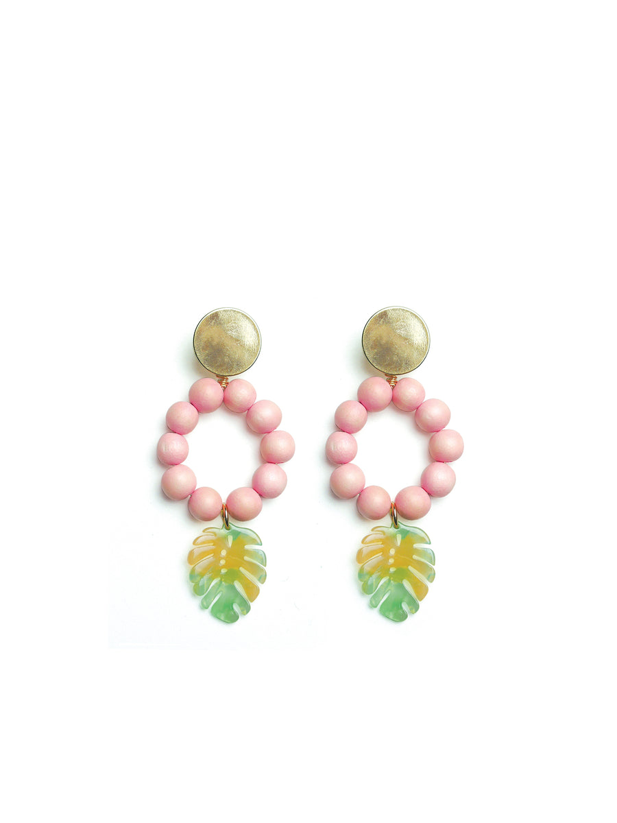 Releve Fashion Clare Hynes Pink Light Green Lola Earrings Ethical Designers Sustainable Fashion Brands Purchase with Purpose Shop for Good