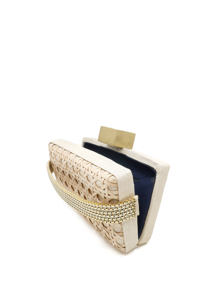 Releve Fashion Clare Hynes Natural Sophia Clutch Ethical Designers Sustainable Fashion Brands Purchase with Purpose Shop for Good