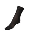 Releve Fashion Dear Denier Ida Silk Crew Socks, Black Ethical Luxury Brand Sustainable Clothing Conscious Fashion Purchase with Purpose Shop for Good