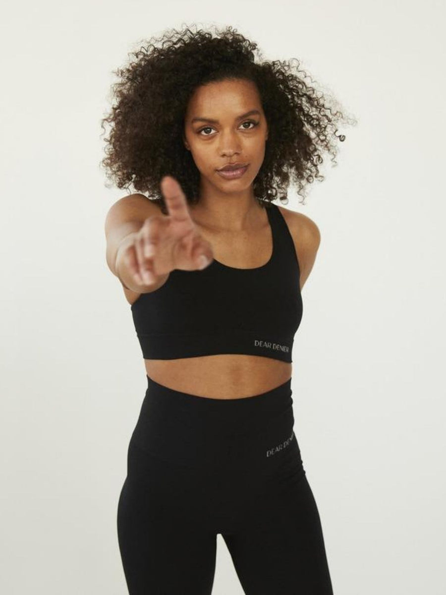 Releve Fashion Dear Denier Lena Seamless Rib Legging in Black Ethical Luxury Brand Sustainable Clothing Conscious Fashion Purchase with Purpose Shop for Good