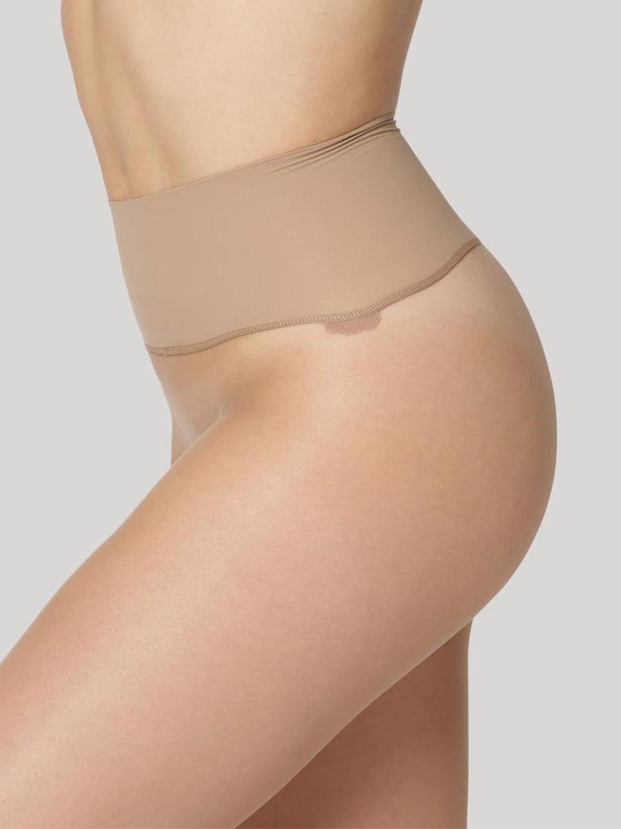 Releve Fashion Dear Denier Erika Seamless 15 Denier Tights in Medium Nude Ethical Luxury Brand Sustainable Clothing Conscious Fashion Purchase with Purpose Shop for Good