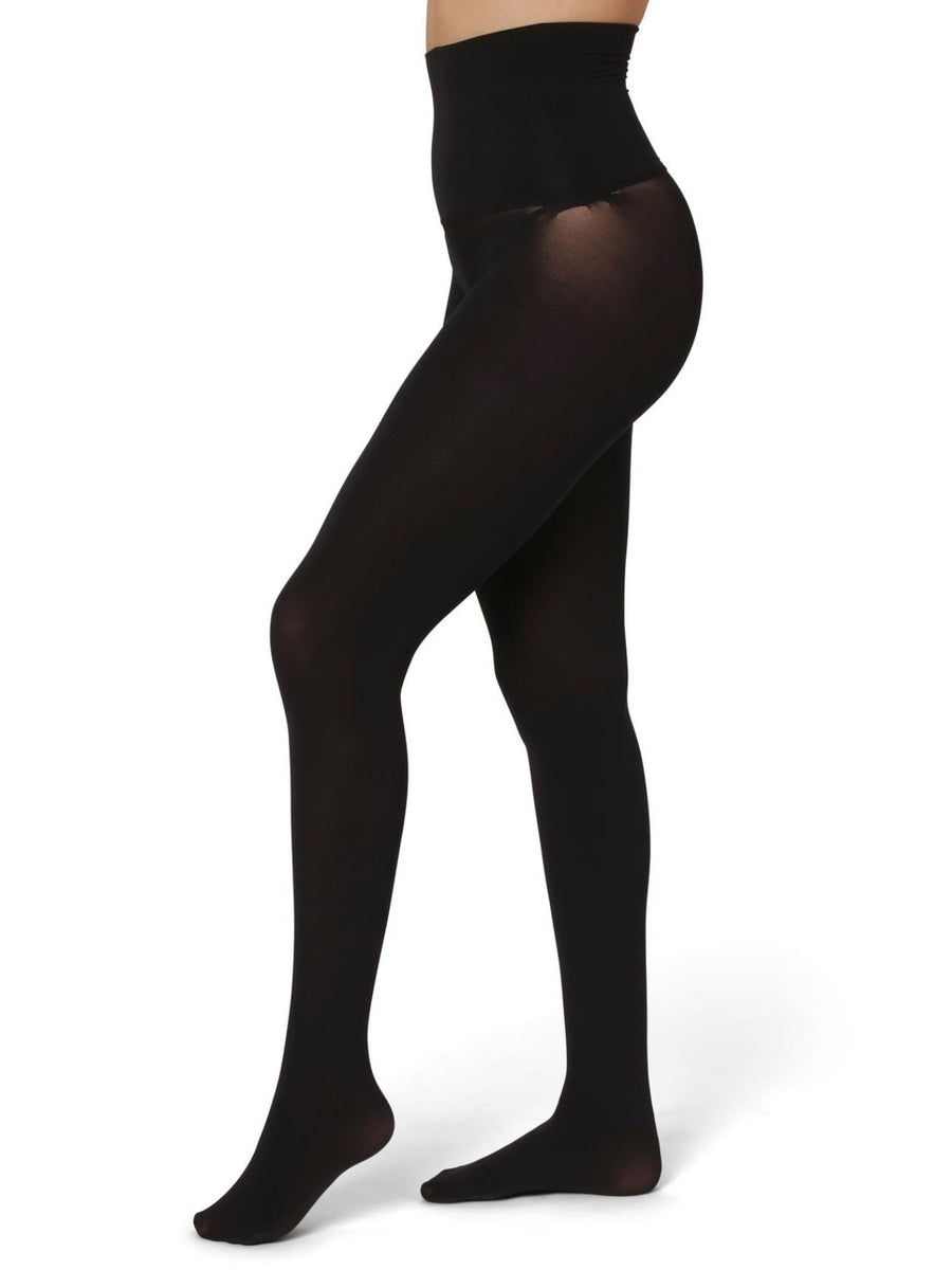 Releve Fashion Dear Denier Erika seamless Highwaist 80 Denier Tights in Black Ethical Luxury Brand Sustainable Clothing Conscious Fashion Purchase with Purpose Shop for Good