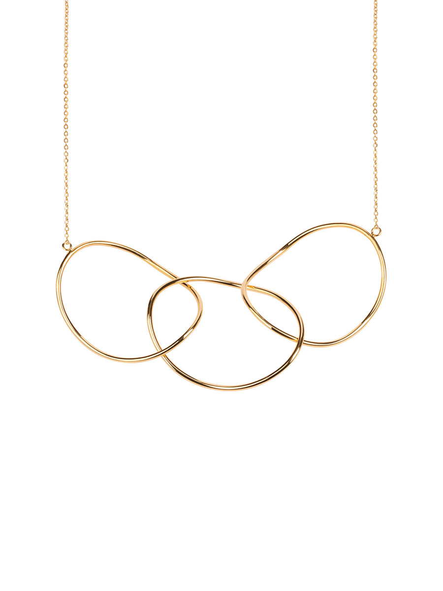 Relevé Fashion Emi & Eve Freedom Necklace in Gold Made of Recycled Missile Shells Responsible Luxury Conflict-Free Jewellery Ethical and Sustainable Designer Brand Purchase with Purpose Shop for Good