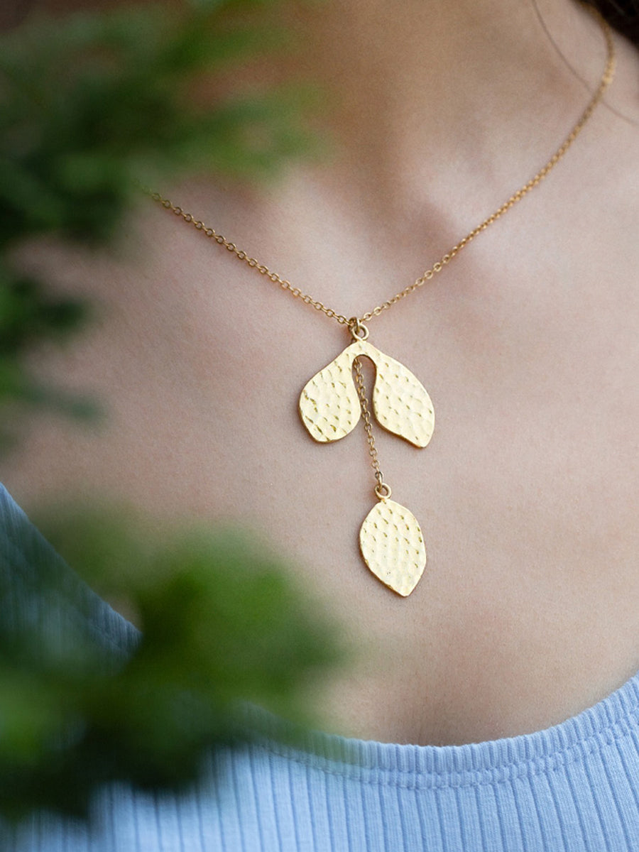 Relevé Fashion Emi & Eve Naturae Necklace Gold Made of Recycled Missile Shells Responsible Luxury Conflict-Free Jewellery Ethical and Sustainable Designer Brand Purchase with Purpose Shop for Good