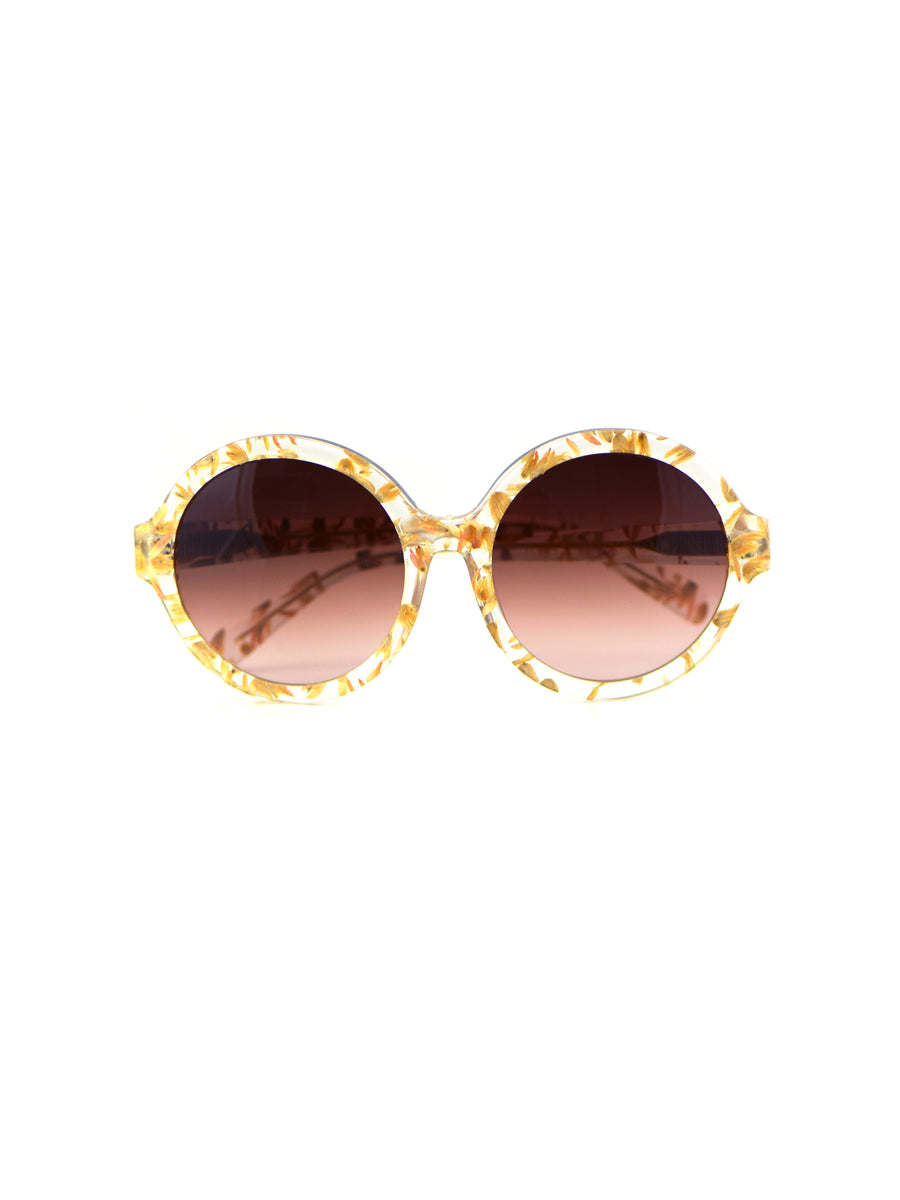 Amaranth Circular Sunglasses