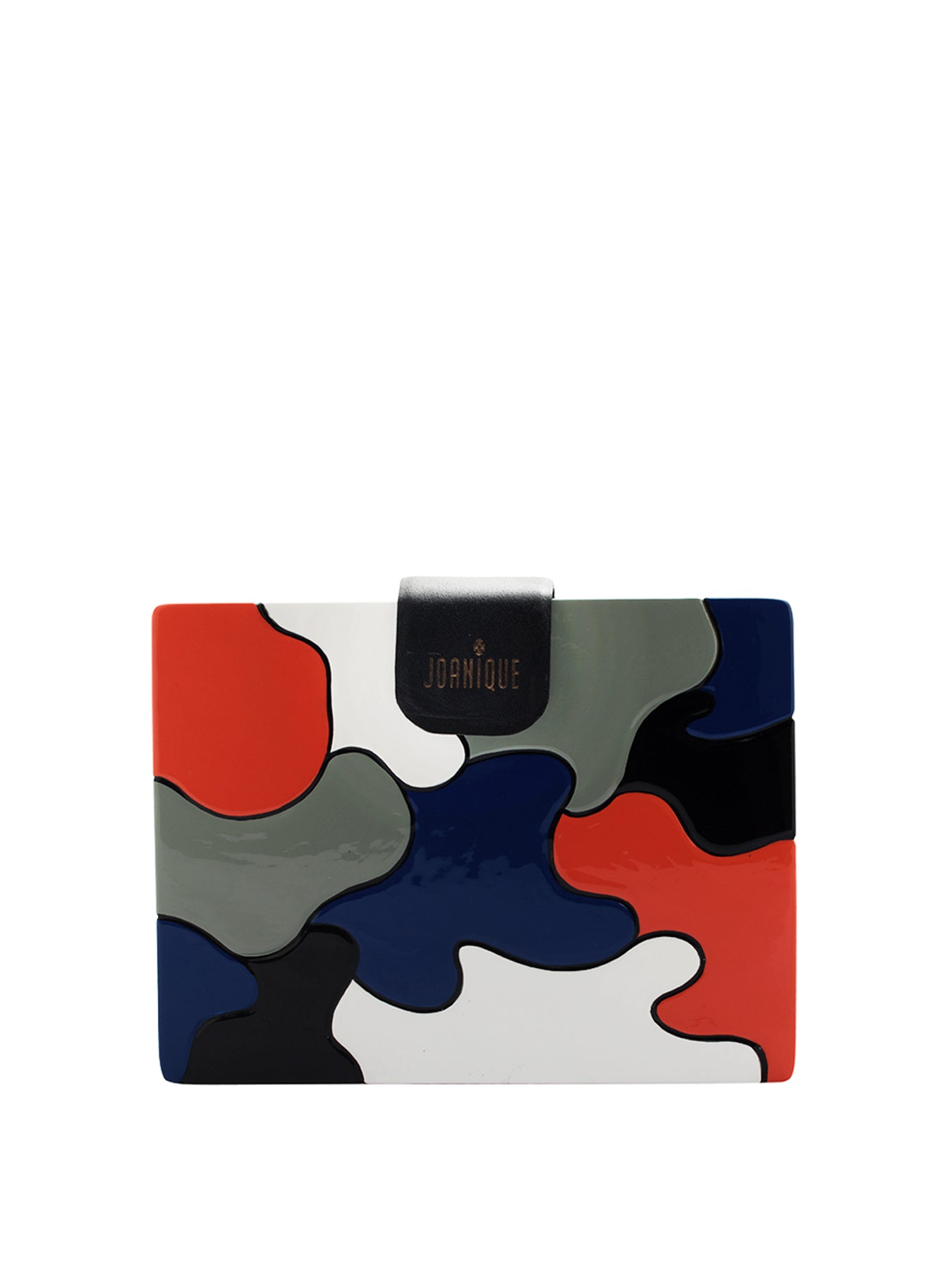 Releve Fashion Joanique Large Aurora Clutch Bag Black Blue Red White Ethical Designers Sustainable Fashion Accessory Brand Purchase with Purpose Shop for Good