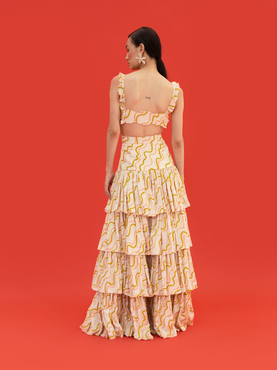 Releve Fashion Noa Orange Fibre Fabric Bralette Crop Top Sustainable Luxury Fashion Conscious Clothing Ethical Designer Brand Artisanal Handcrafted Purchase with Purpose Shop for Good