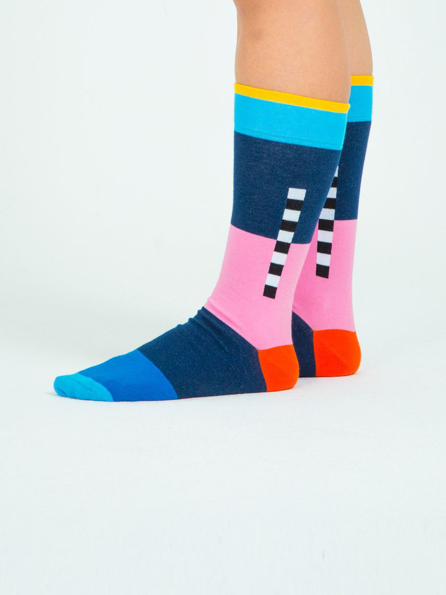 Releve Fashion Look Mate Graphic Socks 2.0 Designed by Benjamin Craven Sustainable Fashion Brand Ethical Designers Conscious Accessories Purchase with Purpose Shop Now for Good