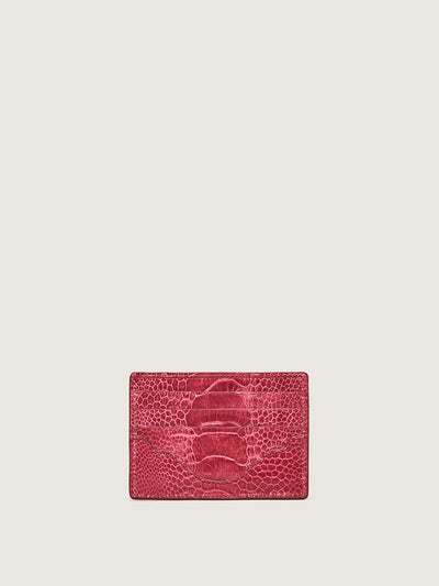 Releve Fashion Okapi Card Holder Lathyrus Ostrich Shin Sustainable Ethical Fashion Brand Positive Luxury Positive Fashion Purchase with Purpose Shop for Good