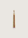 Releve Fashion Okapi Clip On Beaded Tassel Bag Charm Lime Purple Yellow Sustainable Ethical Fashion Brand Positive Luxury Positive Fashion Purchase with Purpose Shop for Good