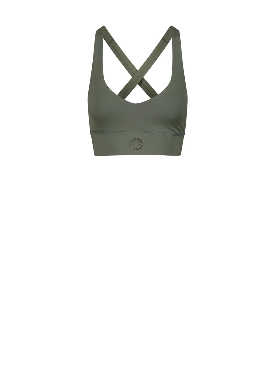 Releve Fashion Pama London Energy Sports Bra Green Legging Ethical Designers Sustainable Fashion Brand Activewear Athleticwear Athleisure Yoga Positive Fashion Purchase with Purpose Shop for Good