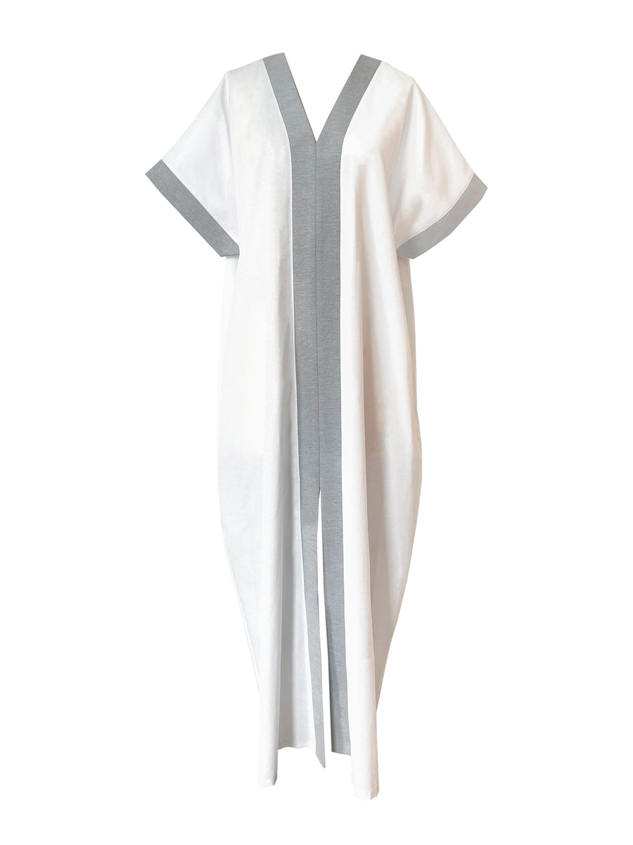 Vavara Kimono, White / Grey