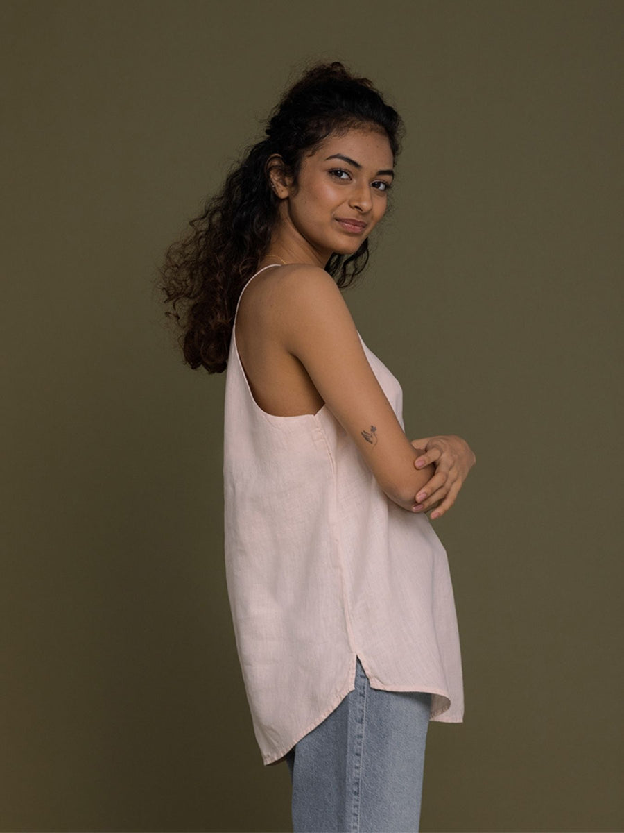 Releve Fashion Reistor Pink Endless Sunday Tank Top Ethical Designer Brand Sustainable Fashion Conscious Clothing Purchase with Purpose Shop for Good