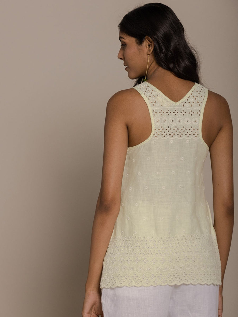 Releve Fashion Reistor Lemon The Beach Shack Tank Shirt Ethical Designer Brand Sustainable Fashion Conscious Clothing Purchase with Purpose Shop for Good