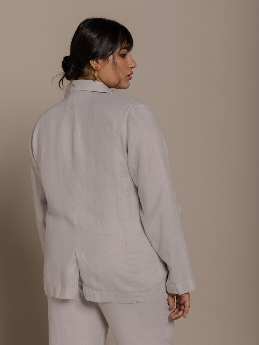 Releve Fashion Reistor Grey The She's Everything Blazer Ethical Designer Brand Sustainable Fashion Conscious Clothing Purchase with Purpose Shop for Good