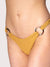 Brigitte High-Cut Crinkle Bikini Bottom, Mustard