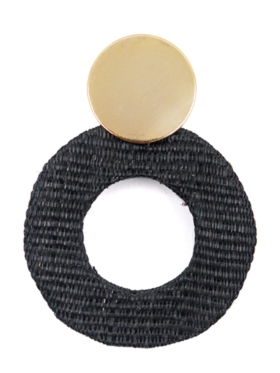 Releve Fashion Soli & Sun Gold and Black Fran Earrings Ethical Designers Sustainable Fashion Brands Purchase with Purpose Shop for Good