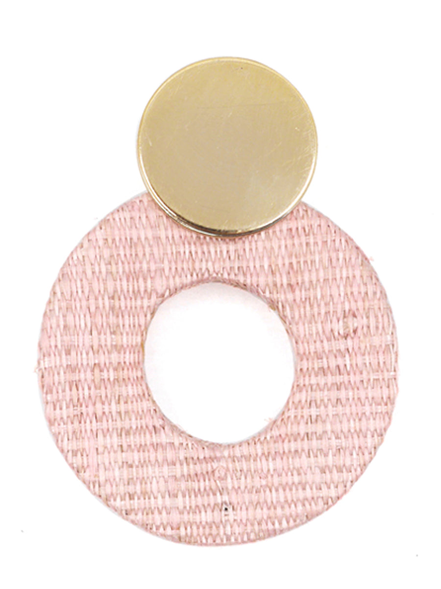 Releve Fashion Soli & Sun Gold and Pink Fran Earrings Ethical Designers Sustainable Fashion Brands Purchase with Purpose Shop for Good