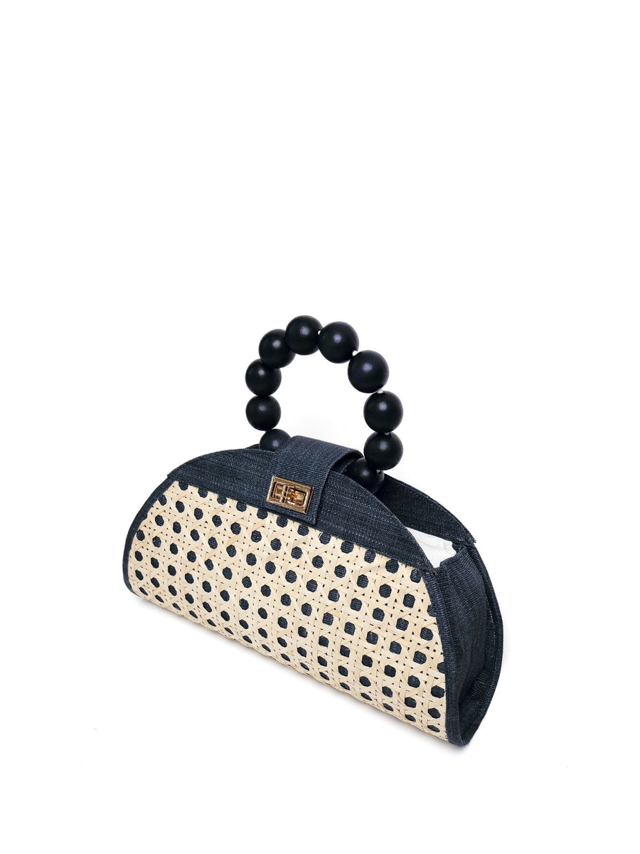 Isabella Woven Bag, Black