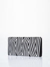 Releve Fashion Beatriz Black White Chevron Cheska Clutch Ethical Designers Sustainable Fashion Brands Artisanal Handmade Accessories Purchase with Purpose Shop for Good