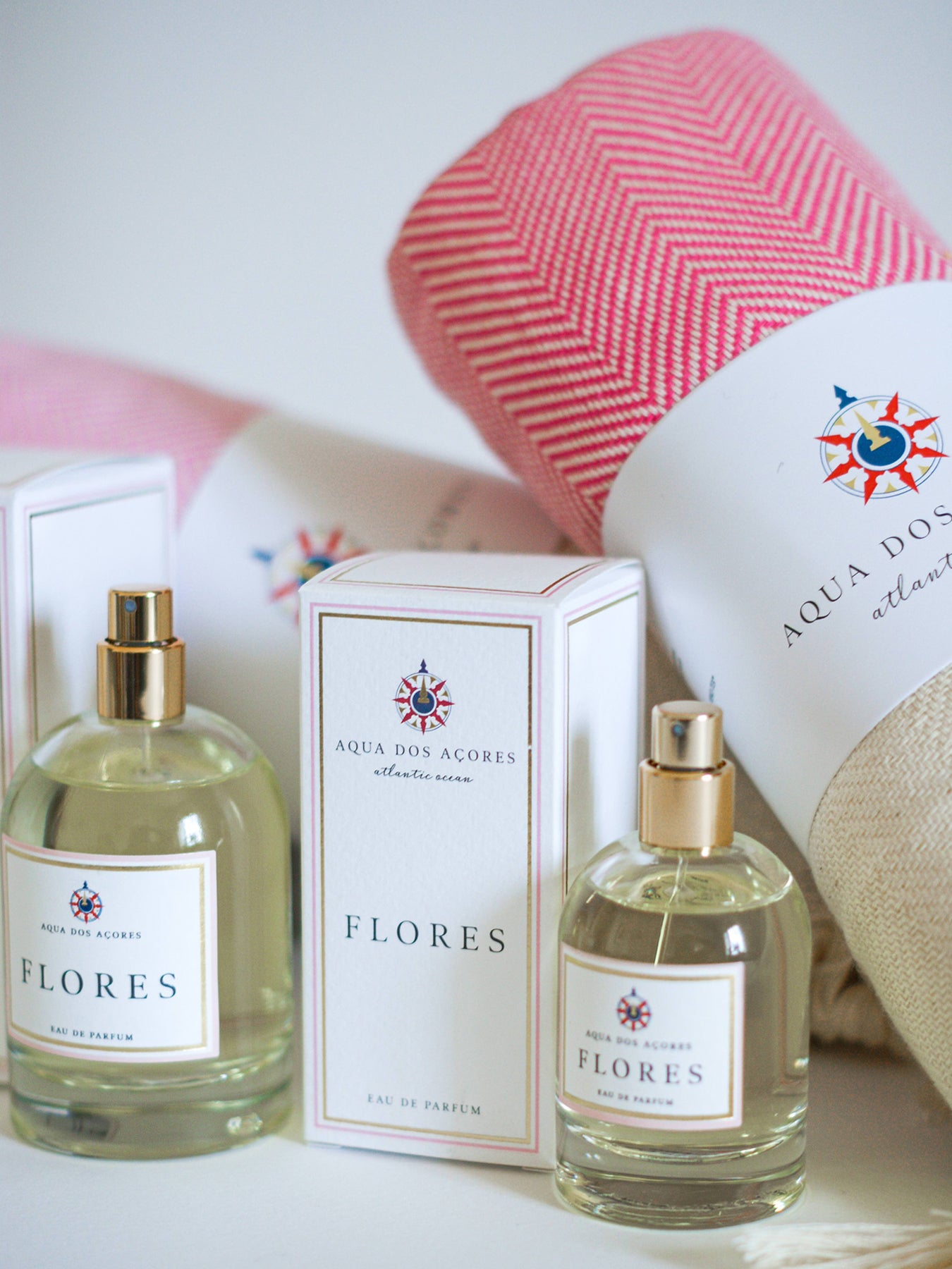 Releve Fashion Aqua dos Acores Flores Eau de Parfum Gift with Purchase Turkish Towel Ethical Designer Fragrance Sustainable Socially Conscious Lifestyle Brand Purchase with Purpose Shop for Good Social Impact