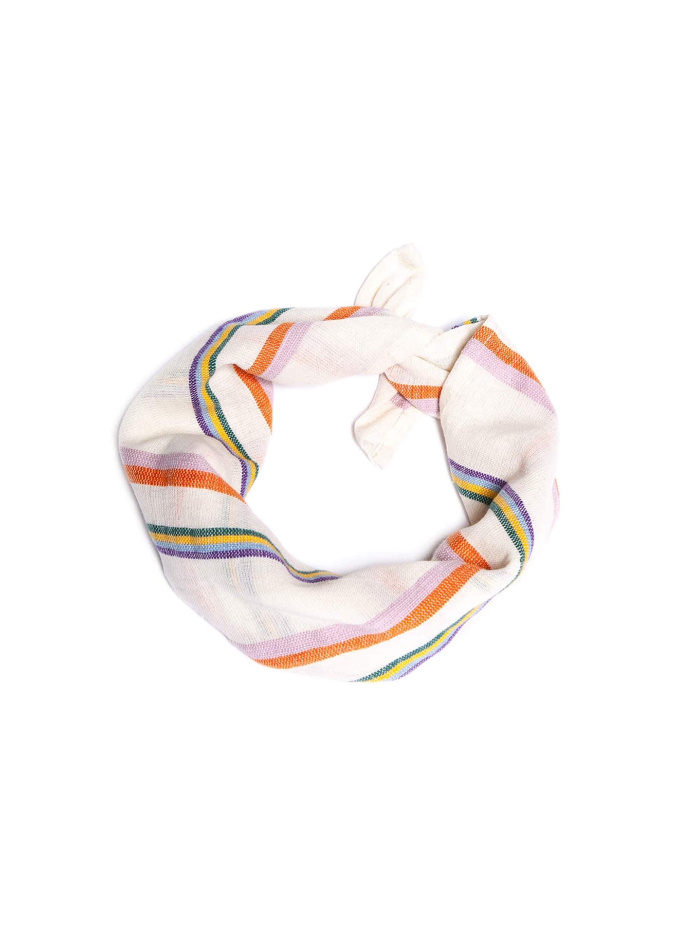 Striped Cotton Bandana, Multicolour