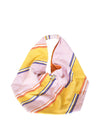 Releve Fashion Abury Pink Yellow Striped Cotton Hobo Bag Sustainable Ethical Fashion Brand Certified B Corp Positive Luxury Brands to Trust Butterfly Mark Positive Fashion Purchase with Purpose Shop for Good