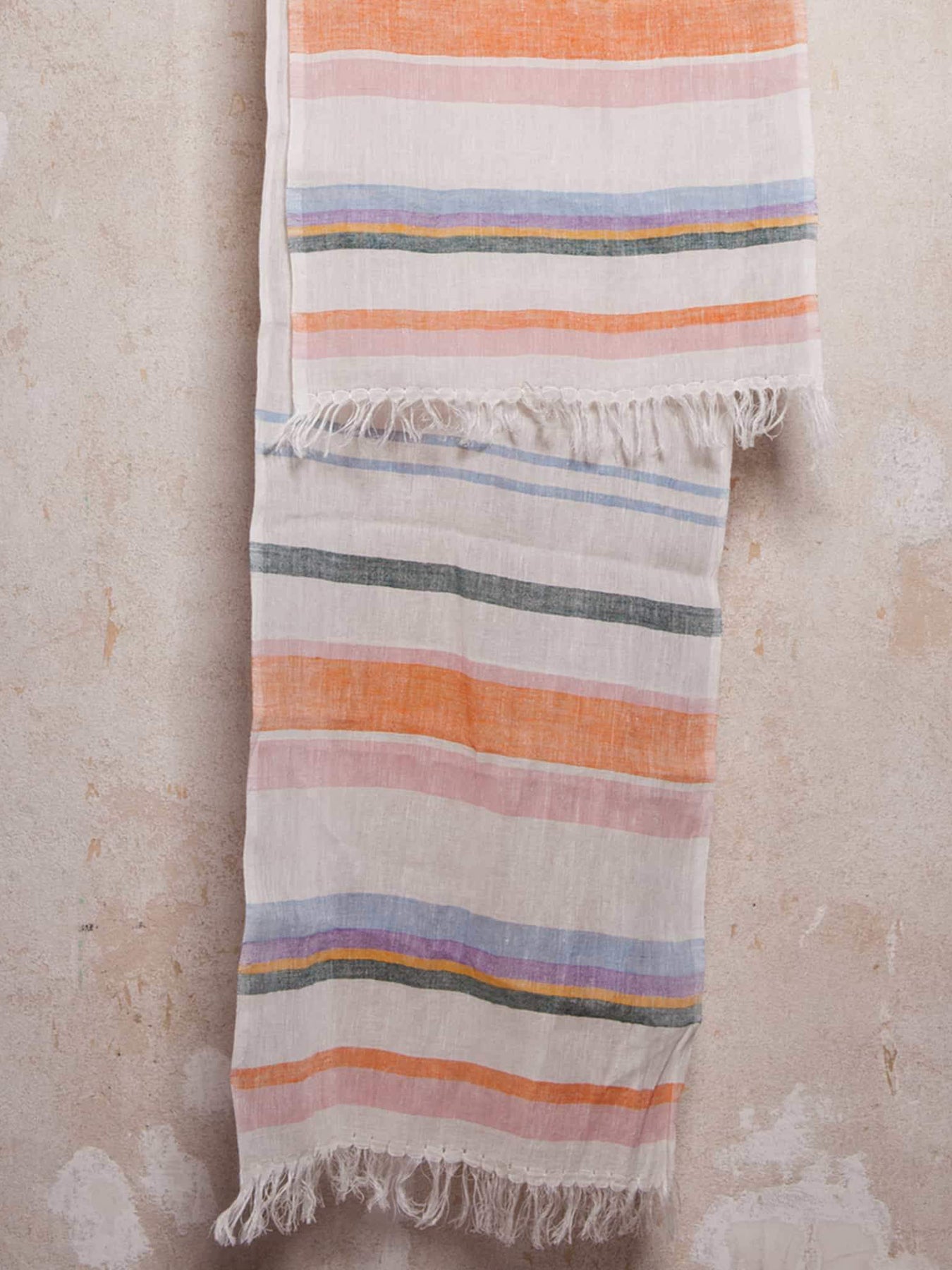 Releve Fashion Abury Extra Long Multicolour Light Summer Scarf Sustainable Ethical Fashion Brand Certified B Corp Positive Luxury Brands to Trust Butterfly Mark Positive Fashion Purchase with Purpose Shop for Good