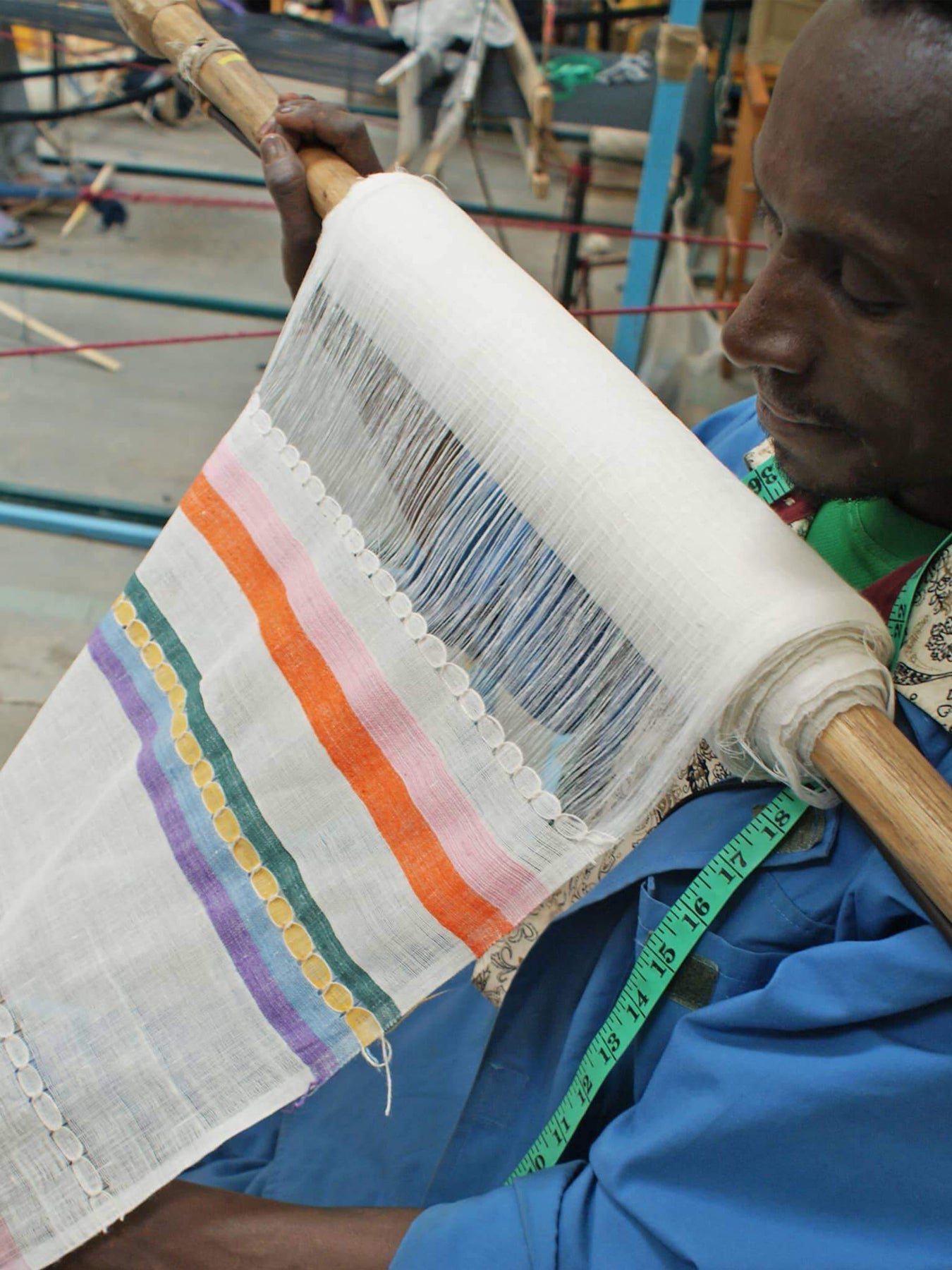 Releve Fashion Abury Extra Long Multicolour Light Summer Scarf Sustainable Ethical Fashion Brand Certified B Corp Positive Luxury Brands to Trust Butterfly Mark Positive Fashion Purchase with Purpose Shop for Good