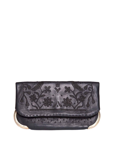 Releve Fashion Abury Shop for Good Buy Sustainable Fashion Ethical Fashion Brand Positive Fashion Positive Luxury Brands to Trust Butterfly Mark Certified B Corp Black Leather Lovebirds Clutch