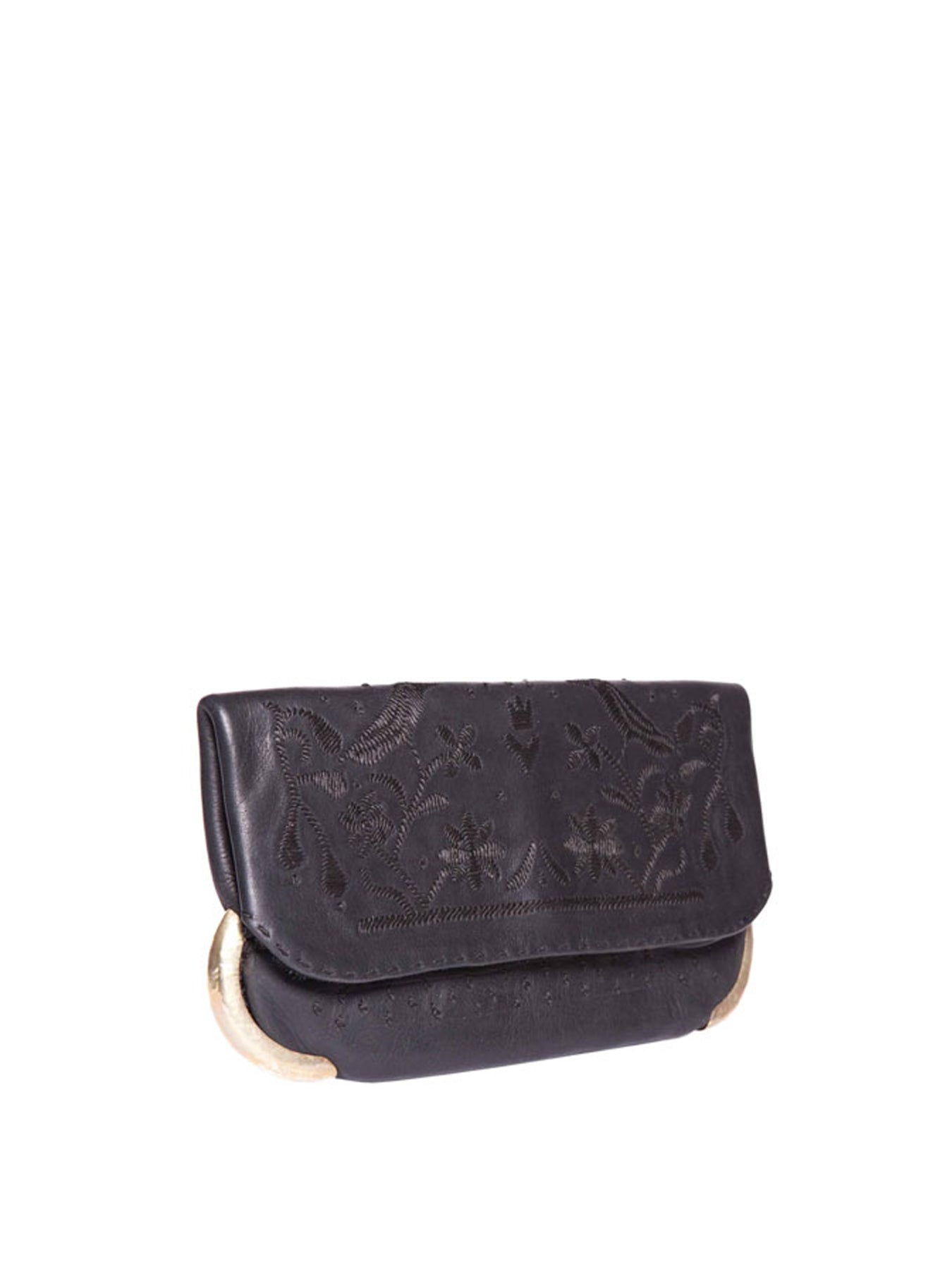 Releve Fashion Abury Shop for Good Buy Sustainable Fashion Ethical Fashion Brand Positive Fashion Positive Luxury Brands to Trust Butterfly Mark Certified B Corp Black Leather Lovebirds Clutch