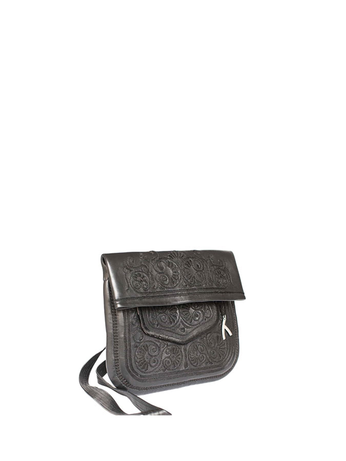 Releve Fashion Abury Shop for Good Buy Sustainable Fashion Ethical Fashion Brand Positive Fashion Positive Luxury Brands to Trust Butterfly Mark Certified B Corp Leather Berber Shoulder Bag Grafite Black