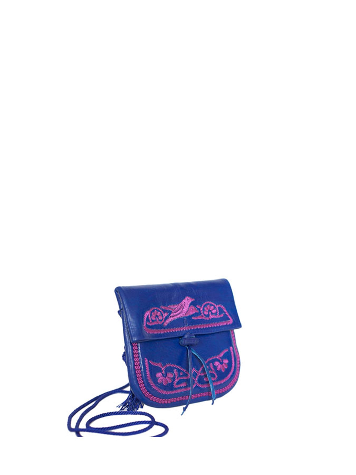 Releve Fashion Abury Shop for Good Buy Sustainable Fashion Ethical Fashion Brand Positive Fashion Positive Luxury Brands to Trust Butterfly Mark Certified B Corp Blue Pink Leather Mini Berber Bag