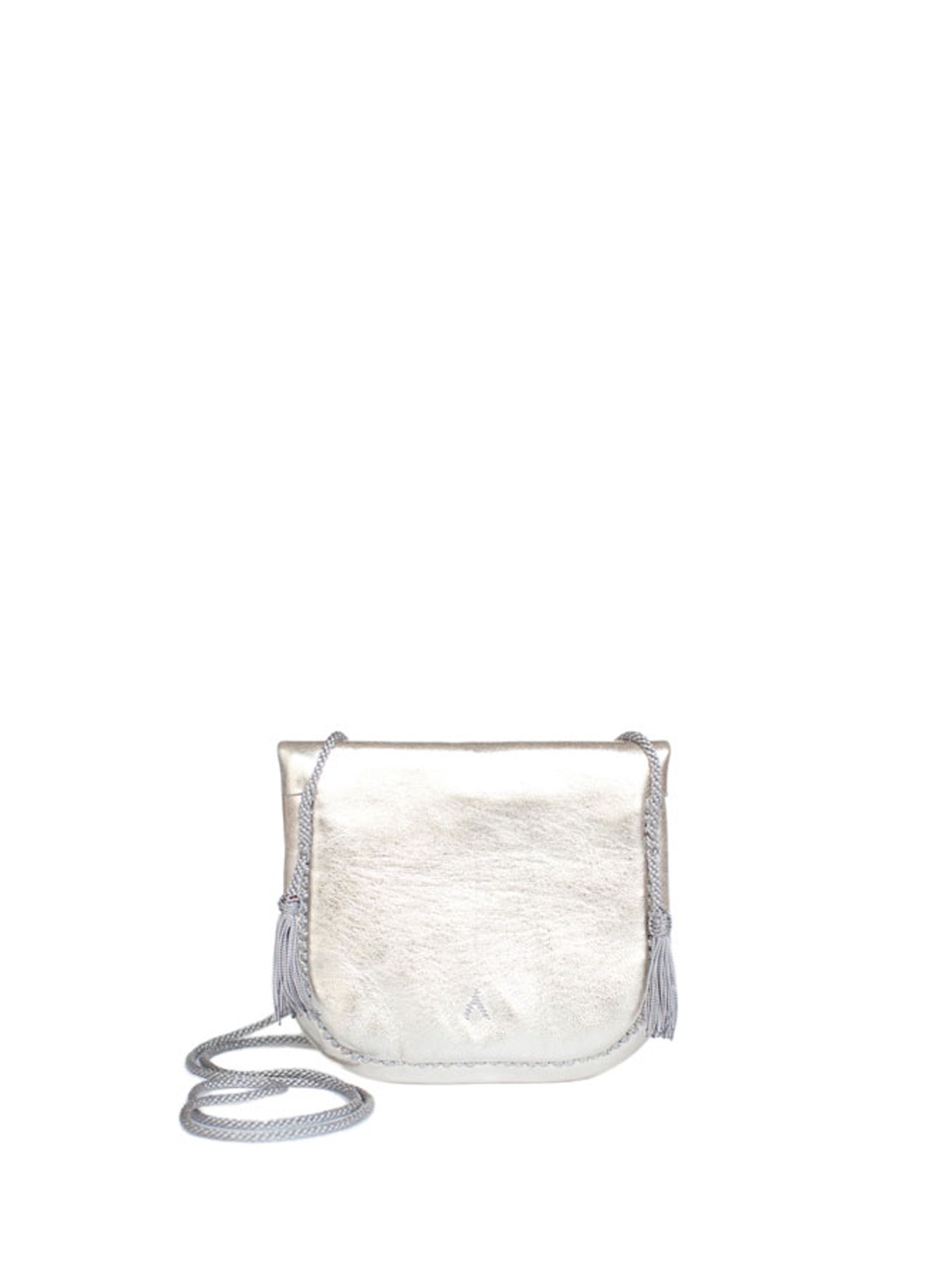 Releve Fashion Abury Shop for Good Buy Sustainable Fashion Ethical Fashion Brand Positive Fashion Positive Luxury Brands to Trust Butterfly Mark Certified B Corp Silver Leather Mini Berber Bag