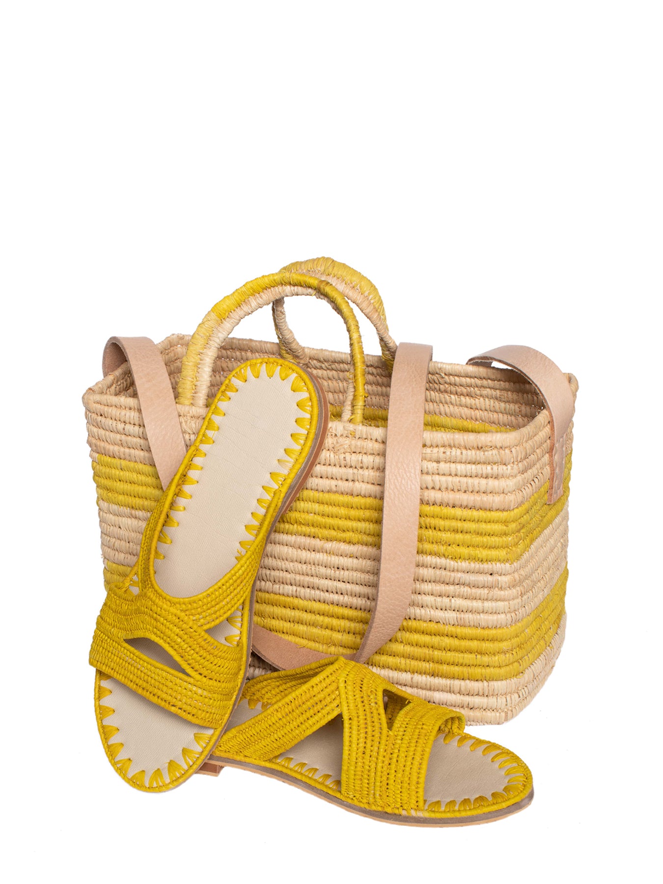 Releve Fashion Abury Raffia Summer Habeeba Slippers Yellow Sustainable Ethical Fashion Brand Certified B Corp Positive Luxury Brands to Trust Butterfly Mark Positive Fashion Purchase with Purpose Shop for Good