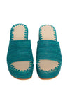 Releve Fashion Abury Raffia Summer Plateau Platform Sandals Turquoise Sustainable Ethical Fashion Brand Certified B Corp Positive Luxury Brands to Trust Butterfly Mark Positive Fashion Purchase with Purpose Shop for Good