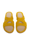 Releve Fashion Abury Raffia Summer Habeeba Slippers Yellow Sustainable Ethical Fashion Brand Certified B Corp Positive Luxury Brands to Trust Butterfly Mark Positive Fashion Purchase with Purpose Shop for Good