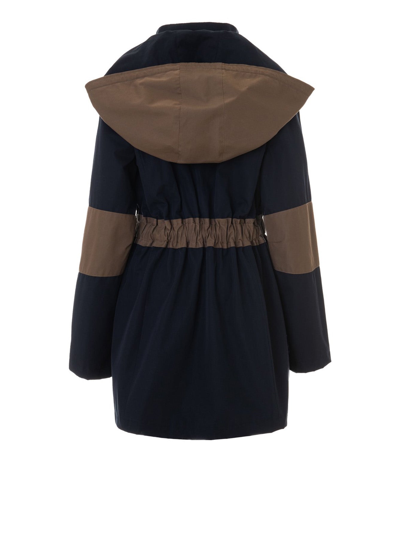 Releve Fashion Appareal Black Brown Melissandra Recycled Cotton Parka Sustainable Fashion Conscious Clothing Ethical Designer Brand Technical Design Innovative Materials Purchase with Purpose Shop for Good