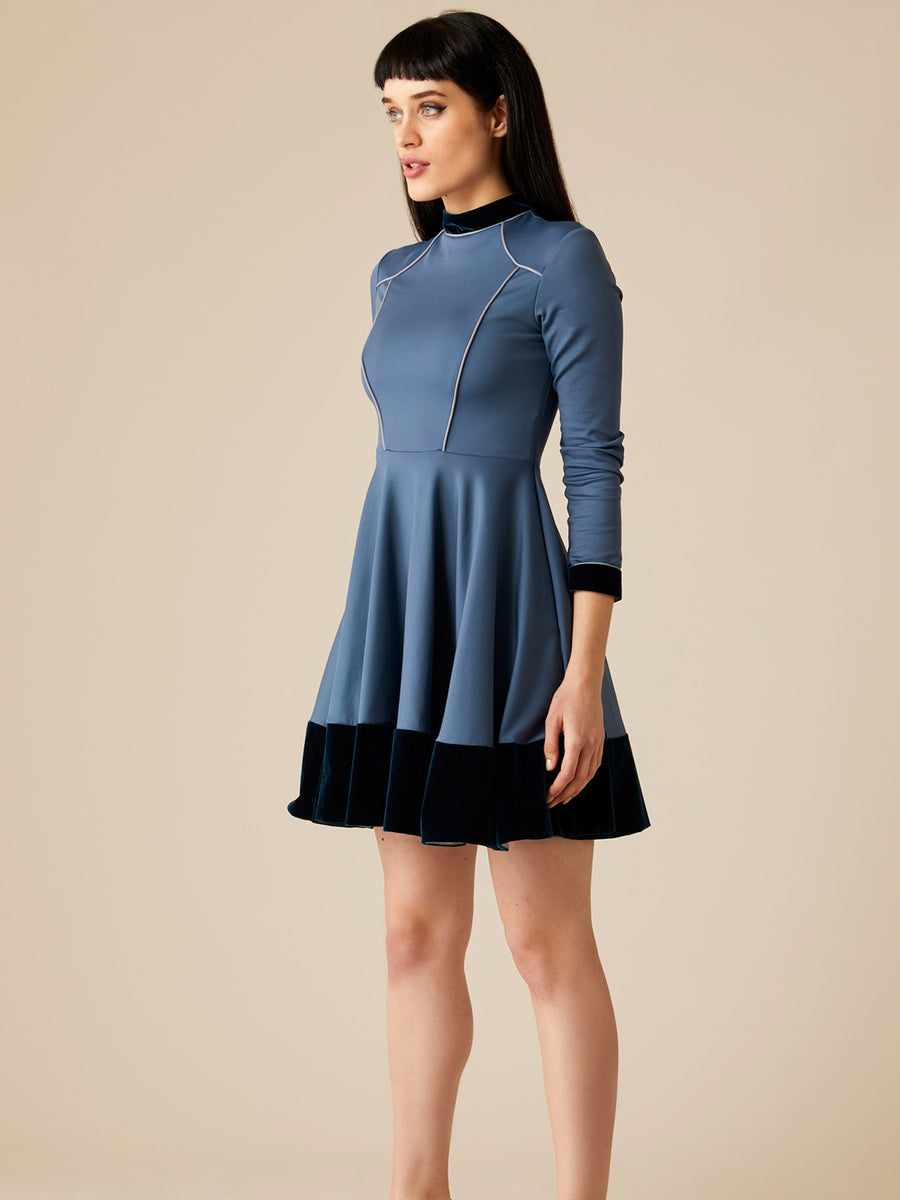 Melodie Jersey Dress, Blue