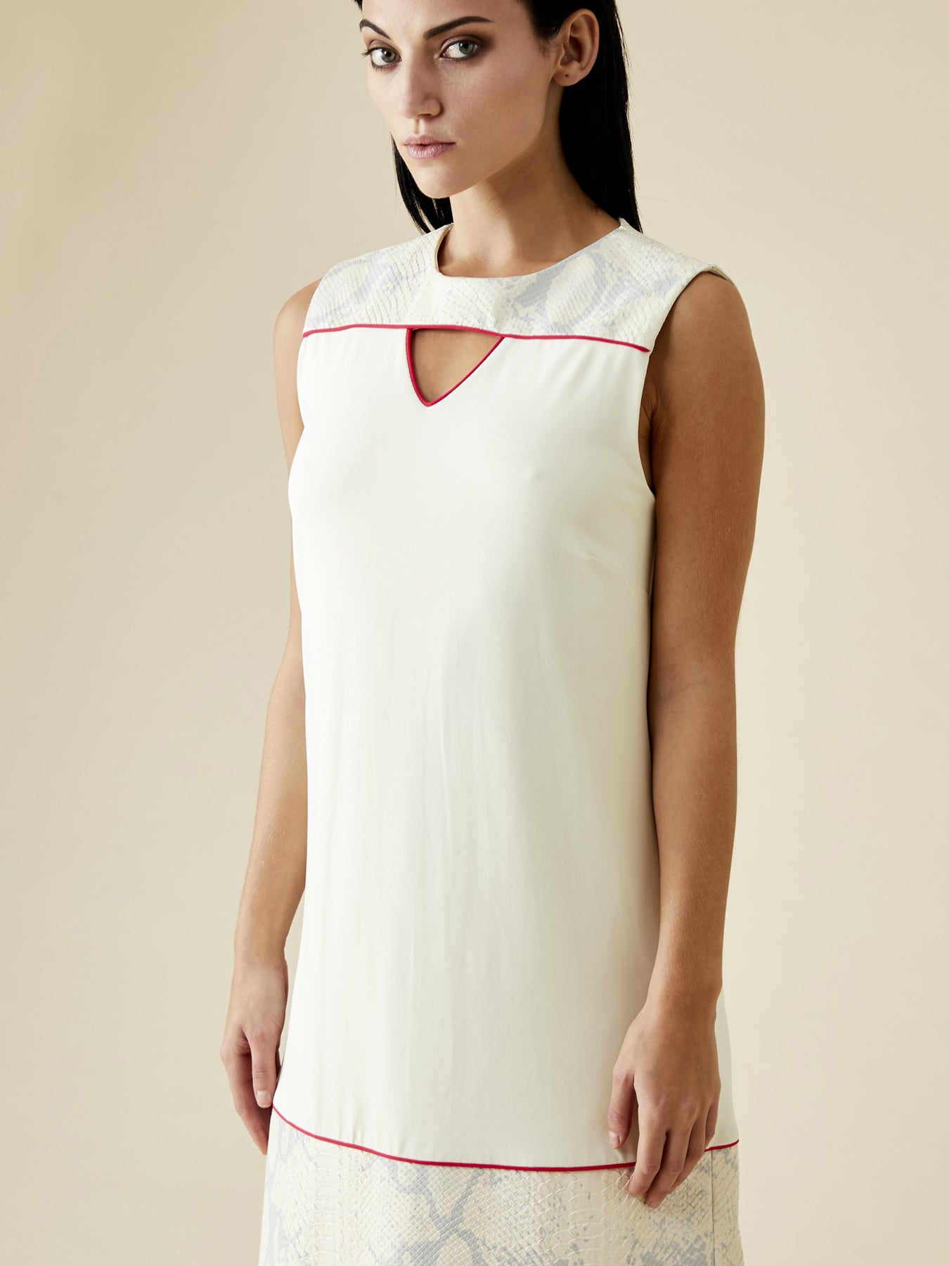 Releve Fashion Appareal Ivory Ygritte Jersey Dress Sustainable Fashion Conscious Clothing Ethical Designer Brand Technical Design Innovative Materials Purchase with Purpose Shop for Good