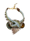 Releve Fashion Bea Valdes Multi-Strand Necklace with Semi Precious Stones and Shell in Light Blue and Green Handmade Luxury Accessories Ethical Jewelry Designers Sustainable Fashion Brands Artisanal Purchase with Purpose Shop for Good