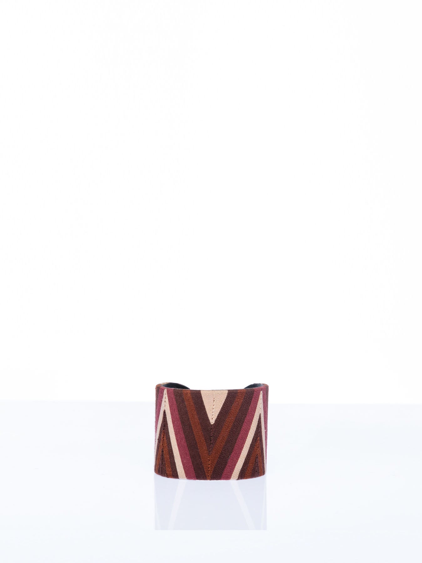 Chevron Cuff, Brown / Beige