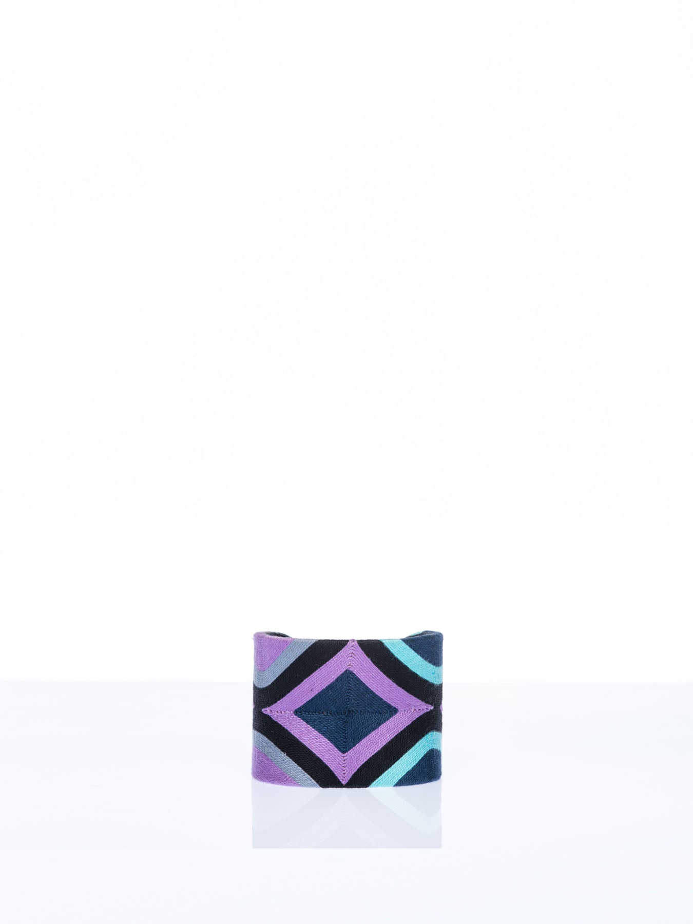 Releve Fashion Beatriz Diamond Cuff Purple Black Navy Ethical Designers Sustainable Fashion Brands Artisanal Handmade Accessories Purchase with Purpose Shop for Good